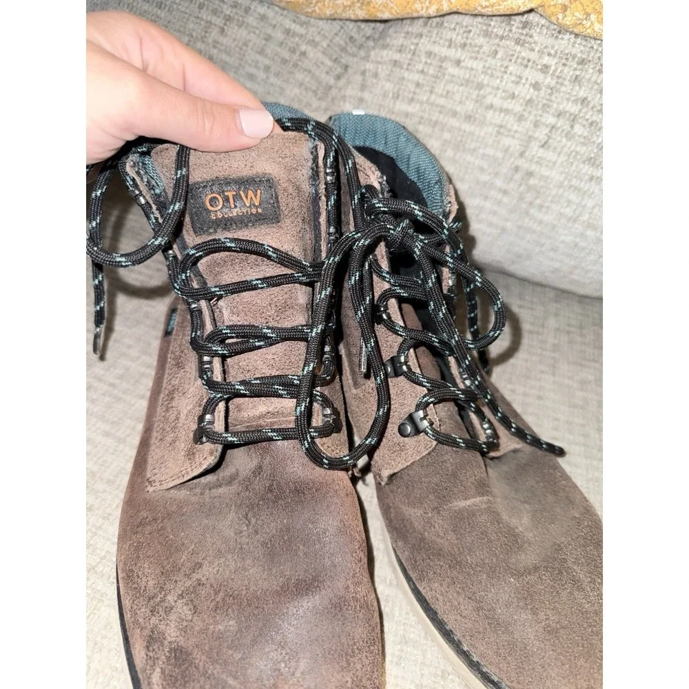 Vans OTW Collection Brown Suede Hi-Top‎ Breton Boot Vibram Mens Size 12